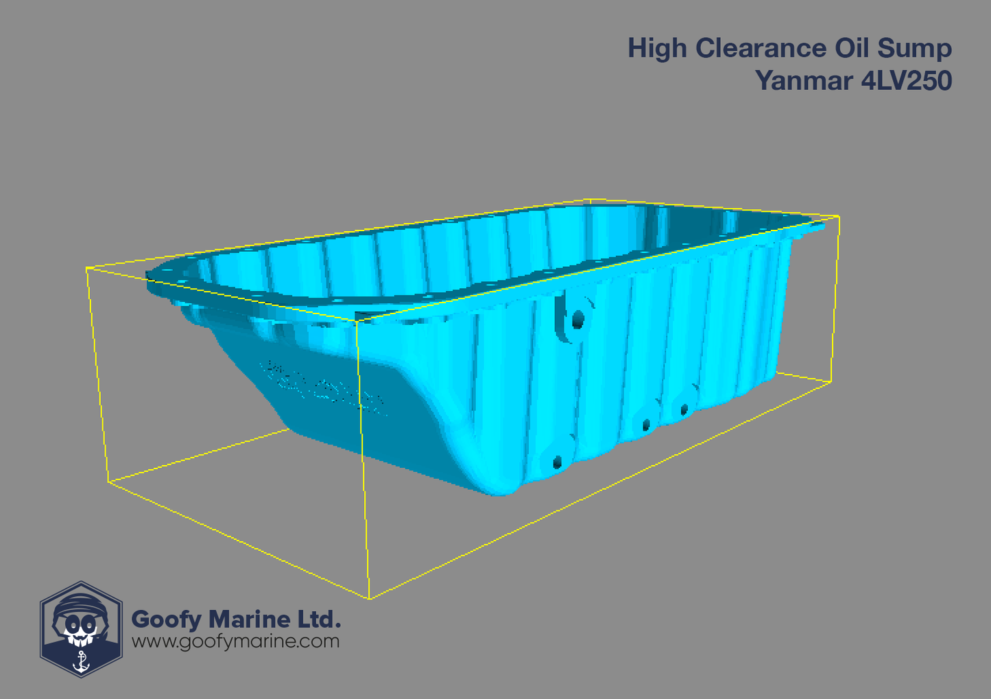 Goofy Marine Low Clearance Oil Sump (For Yanmar 4LV250)